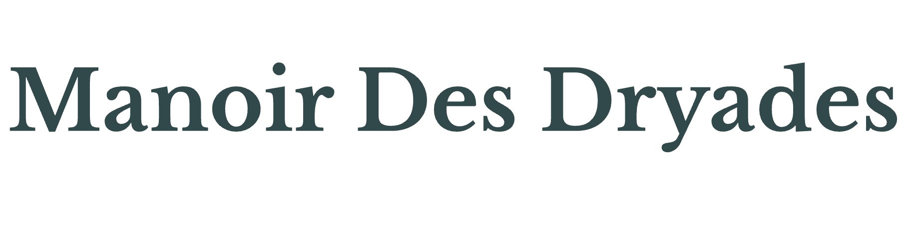 Logo officiel du Manoir des Dryades, domaine de location à Nouzerines